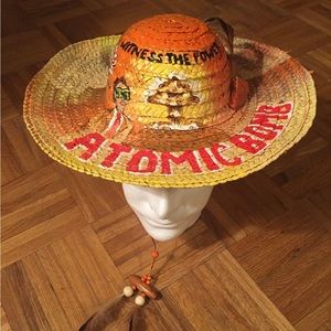 Atomic Bomb desert hat hand painted